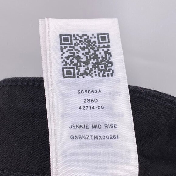 True Religion Jennie Curvy Mid Rise Skinny Distressed Black Jeans Women's Sz 28 - Picture 15 of 15